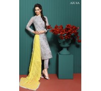 Asim Jofa Luxury Embroidered Chiffon Collection 2016 Original - 03 Pcs Suit - AJC-04A